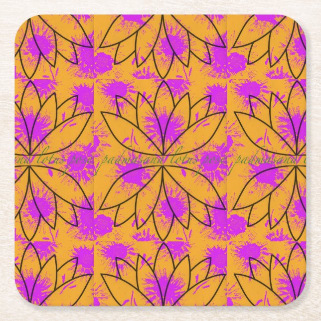 Padmasana Paper Coaster (Front)