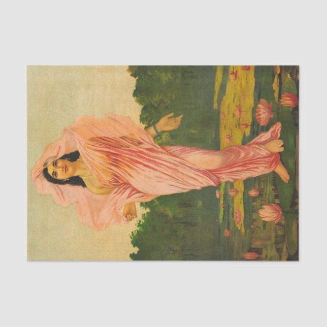 Padmini by Raja Ravi Varma Tissue Paper (Front)