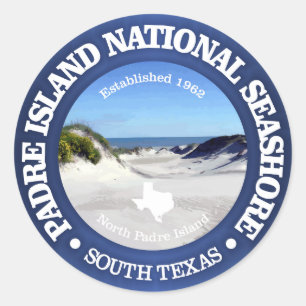 Padre Island National Seashore Classic Round Sticker