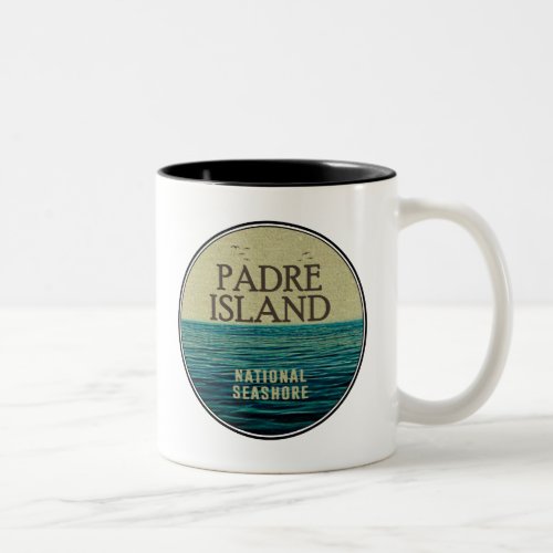 Padre Island National Seashore Ocean Birds Two_Tone Coffee Mug