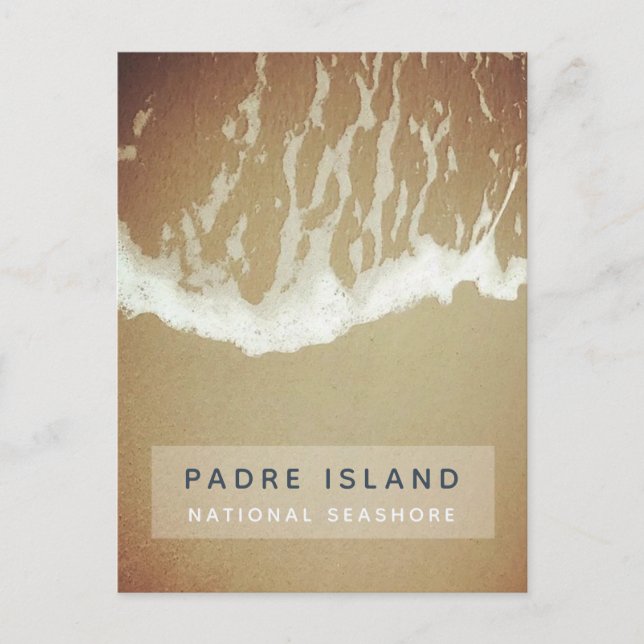 Padre Island National Seashore Ocean Waves Beach Postcard (Front)