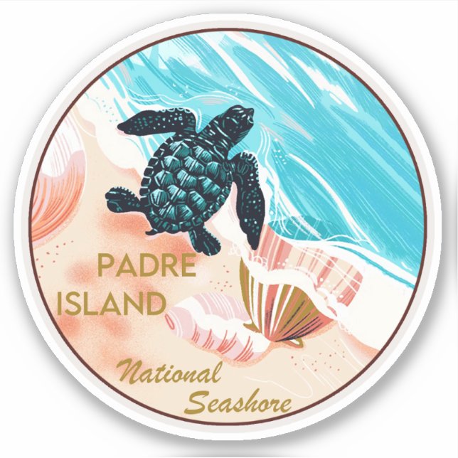 Padre Island National Seashore Sticker (Front)