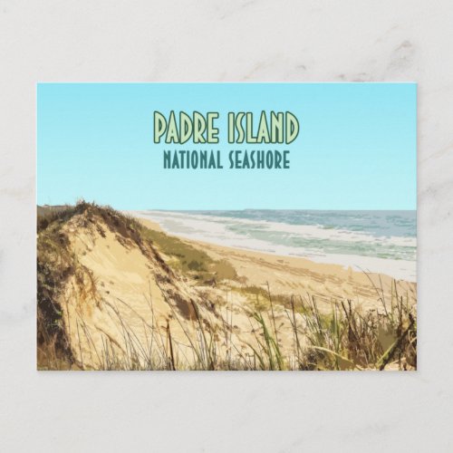 Padre Island National Seashore Texas Postcard