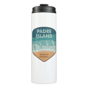 Padre Island National Seashore Texas Seagulls Thermal Tumbler