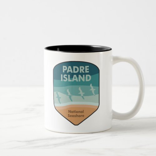 Padre Island National Seashore Texas Seagulls Two_Tone Coffee Mug