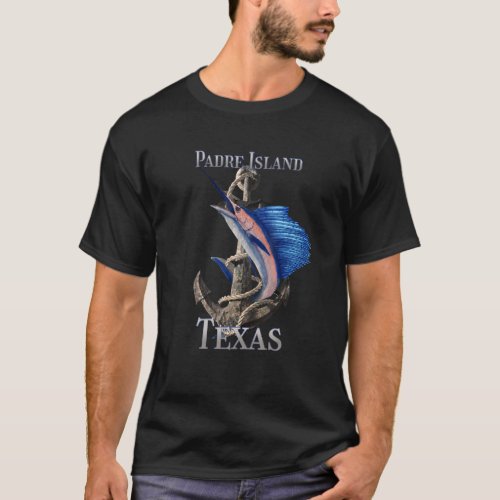 Padre Island Texas Swordfish Marlin Ocean Fishing T_Shirt