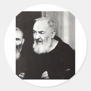 Padre Pio 102.jpg Classic Round Sticker