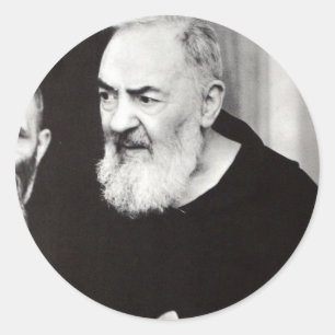 Padre Pio 102.jpg Classic Round Sticker