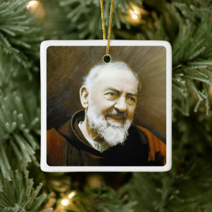 Padre Pio, Ceramic Ornament