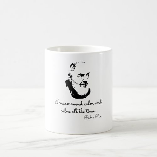 padre pio coffee mug