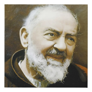 Padre Pio, Faux Canvas Print
