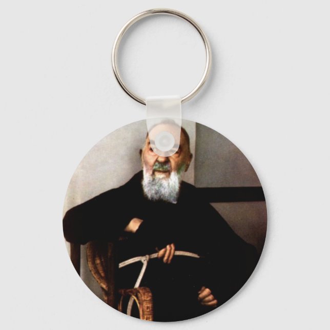 Padre Pio Keychain (Front)