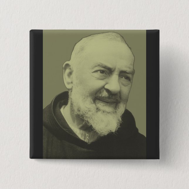 Padre Pio of Pietrelcina Button (Front)