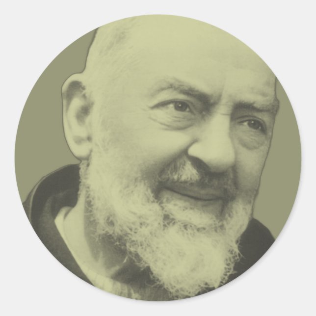 Padre Pio of Pietrelcina  Classic Round Sticker (Front)