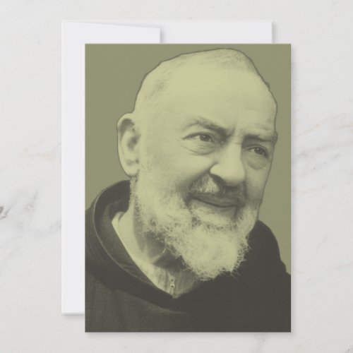 Padre Pio of Pietrelcina  Holiday Card