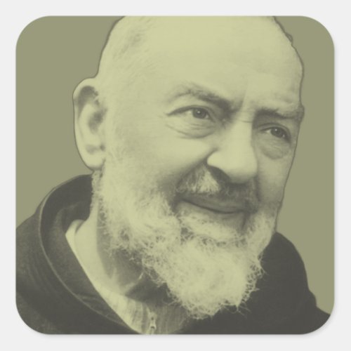 Padre Pio of Pietrelcina  Square Sticker