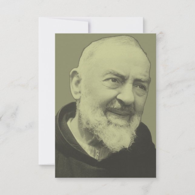 Padre Pio of Pietrelcina Thank You Card (Front)