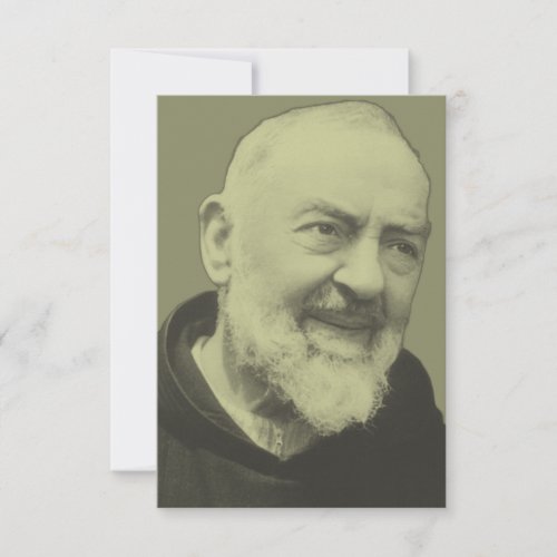 Padre Pio of Pietrelcina Thank You Card