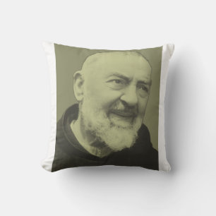 Padre Pio of Pietrelcina Throw Pillow