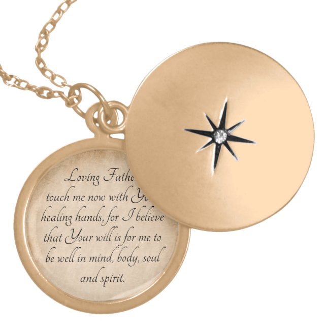 Padre Pio Powerful Healing Prayer Necklace (Front)