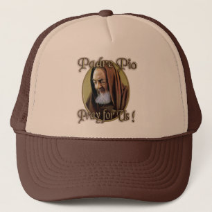 Padre Pio Pray for Us Catholic Devotion Trucker Hat