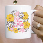 Padre Pio Quote Catholic  Coffee Mug<br><div class="desc">With a beautiful floral design this Padre Pio Catholic coffee mug is pretty and inspirational.</div>