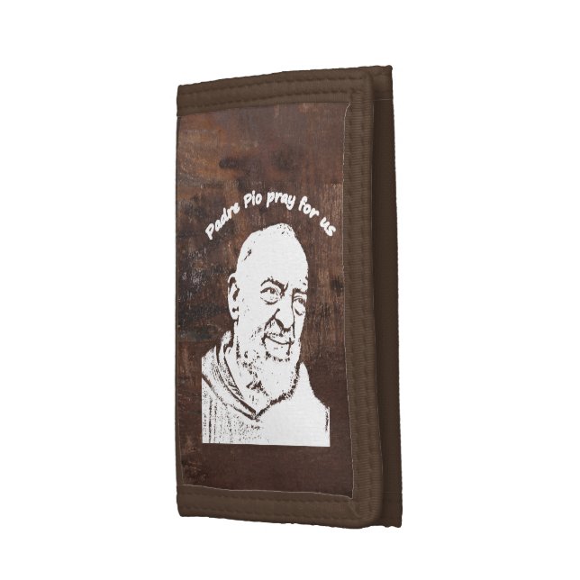 Padre Pio Tri-fold Wallet (Side)