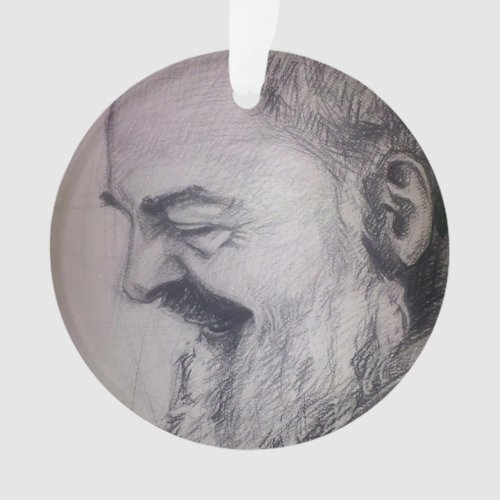 Padre Pio Xmas Ornament Pray Hope  Dont Worry  Ornament