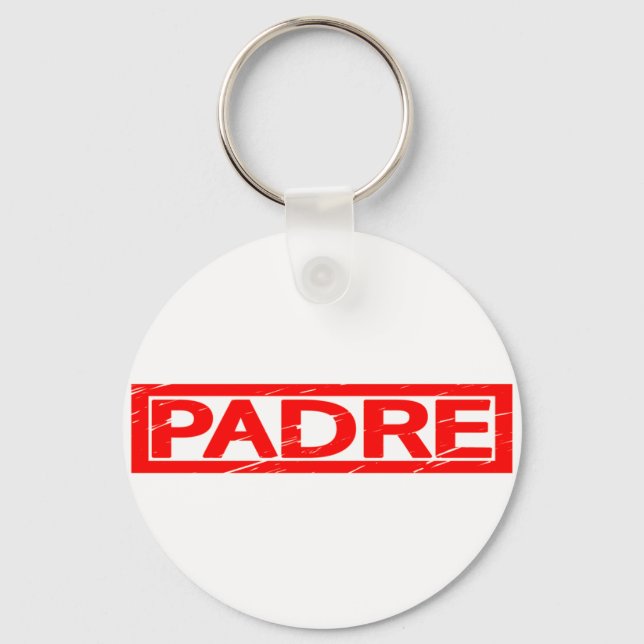 Padre Stamp Keychain (Front)