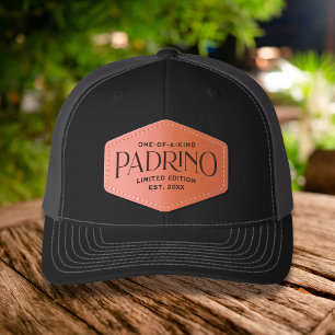 Padrino Limited Edition Personalized Leather Patch Hat