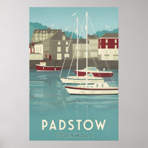 Padstow Cornwall Travel Poster