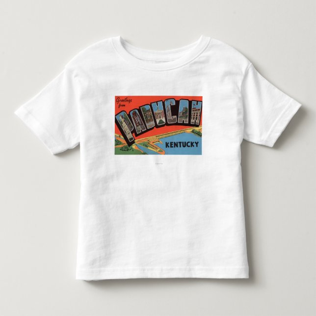 Paducah, Kentucky - Large Letter Scenes Toddler T-shirt (Front)