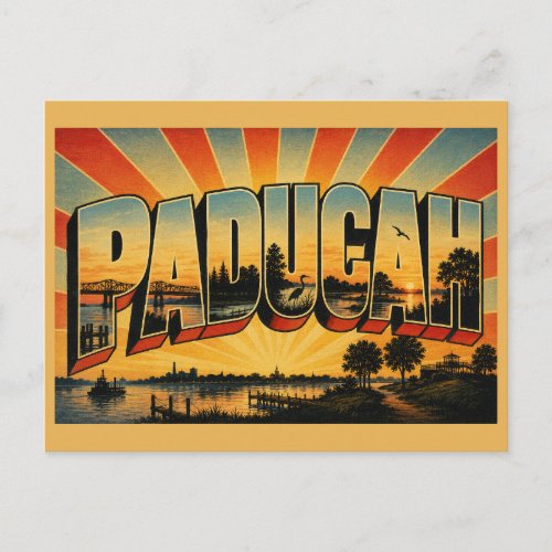 Paducah Kentucky River Confluence Parks Greenway Postcard