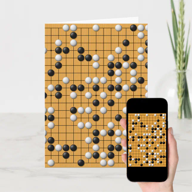 Paduk/Baduk/Go Asian Board Game greeting card | Zazzle