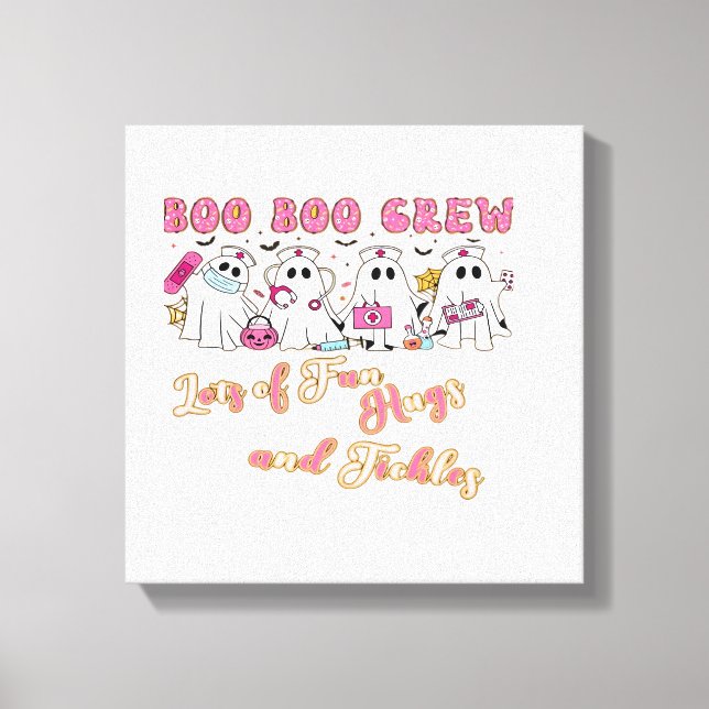 Paediactric Nurse Fun Halloween Design Essential T Canvas Print (Front)