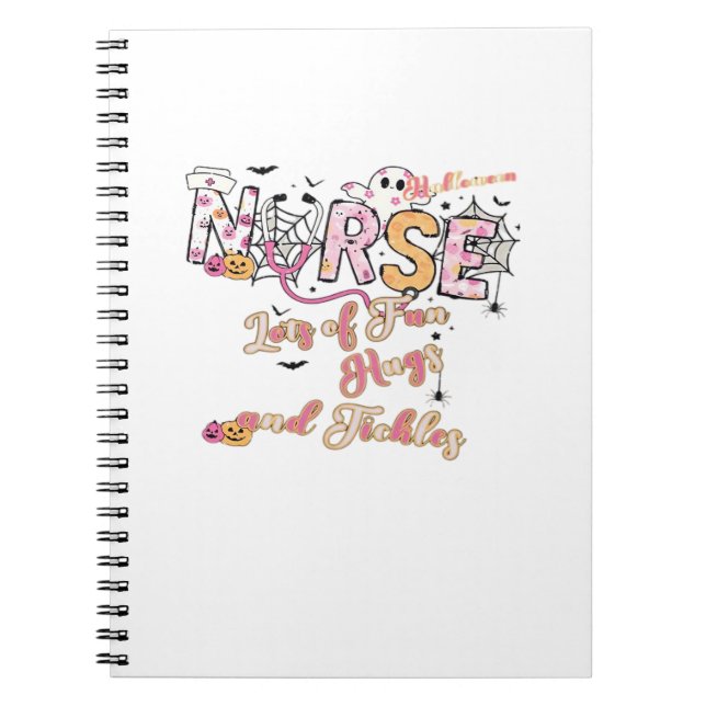 Paediactric Nurse Fun Halloween Design Essential T Notebook (Front)