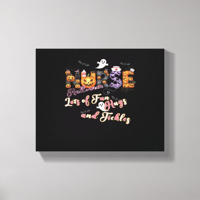 Paediactrics Nurse Fun Halloween Design Essential  Canvas Print (Front)
