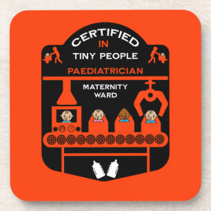 PaediatricianDoctor Thank You Gift Beverage Coaster