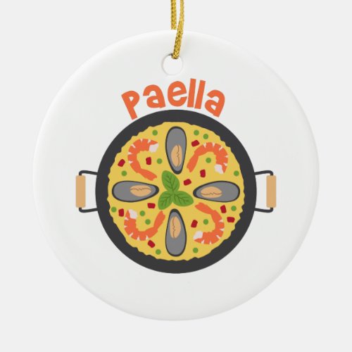 Paella Ceramic Ornament