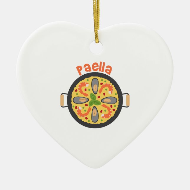 Paella Ceramic Ornament (Front)