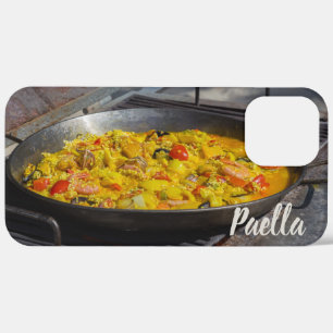 Paella is cooked on a grill gift for chef iPhone 12 pro max case