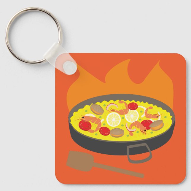 Paella Keychain (Front)