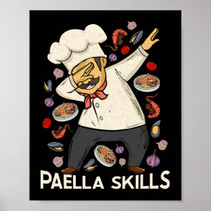 Paella Lover Men Spanish Chef Spanish Food Paella Poster