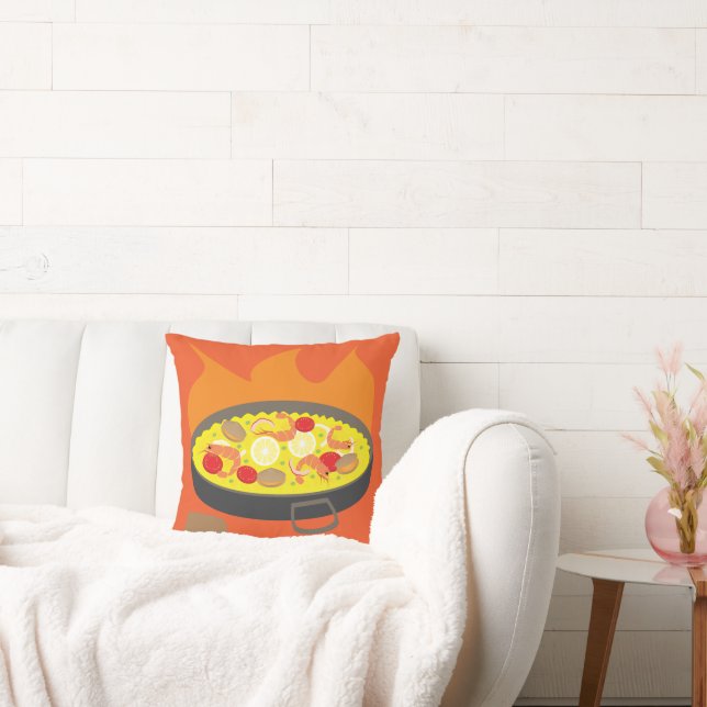 Paella Throw Pillow (Couch)