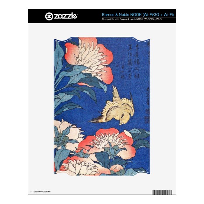 Paeonia Lactiflora and Atlantic Canary (Hokusai) NOOK Skin