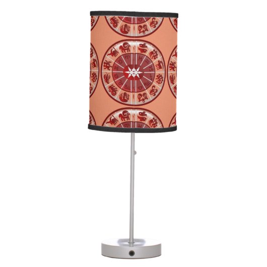Pagan Astrology Floor Lamp (Back)