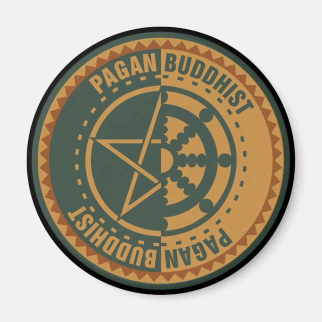 Pagan Buddhist Magnet (Front)