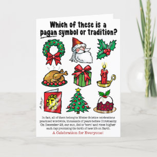PAGAN CELEBRATION SYMBOLS - HOLIDAY CARD