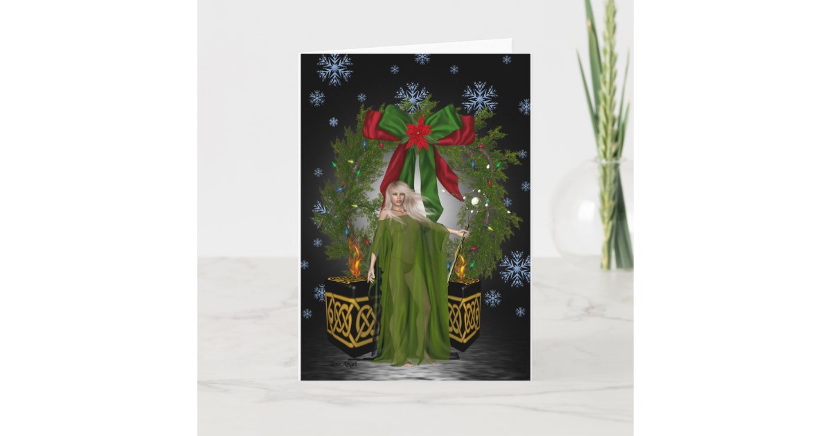 Pagan Christmas Holiday Card Zazzle