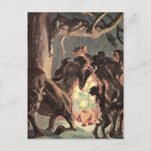 Pagan Christmas Holiday Postcard